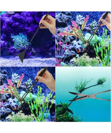 Cayway 7 PCS Aquatic Plant Aquarium Tools Aquarium Tweezers Stainless Steel Long Aquascaping Tools Bonsai Tools Scissors Spatula Tool Algae Scraper Aquatic Plant Tool - Buy Online on GoSupps.com