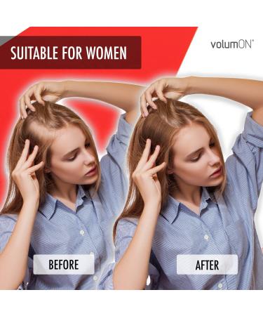 VOLUMON Keratin Hair Building Fibers for Thinning Hair - Instantly Conceals Thinning Areas for Thicker Hair - For Men & Women 28g Plus Hairline Optimizer - Buy Online on GoSupps.com