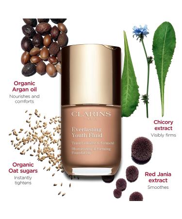 Clarins Everlasting Youth Fluid Foundation - Anti-Aging Medium to Full Coverage - Buy Online on GoSupps.com