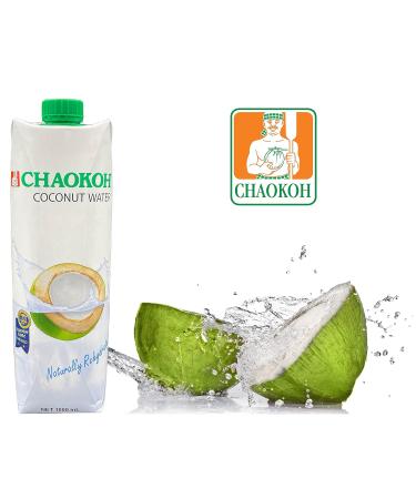 Buy Chaokoh Coconut Water - 100% Natural Thai Coconut Water | 12 Tetra Packs of 1L | 12 Liters - Buy Online on GoSupps.com