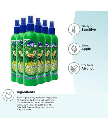 Suave Kids Tear-Free Styling Apple Detangler Spray 10 Fl Oz (Pack of 6) - Dermatologist-Tested Formula - Buy Online on GoSupps.com