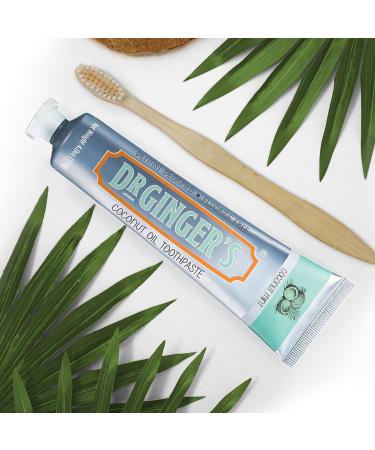Dr. Ginger's Coconut Oil Toothpaste Travel Size 3ct - All-Natural Oil Pulling & Xylitol Blend for Fresh Breath, Gum Health, Plaque Prevention - Coconut Mint Flavor - Fluoride-Free - 1.25oz - Buy Online on GoSupps.com