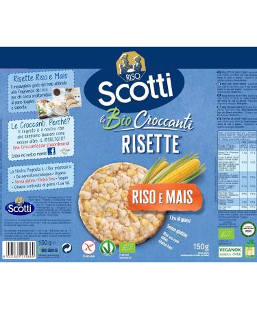 Riso Scotti Le Bio Croccanti Risette Gluten-free Crispy Rice and Corn 150 g of rice and corn - Buy Online on GoSupps.com