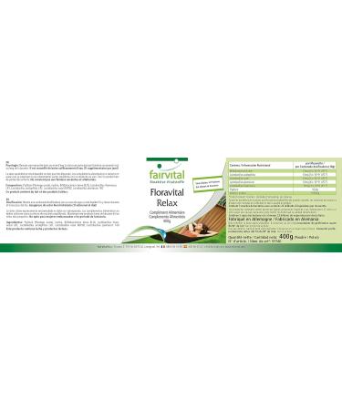 Fairvital Floravital Relax - 5 Bacterial Cultures Psyllium & Inulin Supplement - Lactobacillus & Bifidobacteria - 400g for Digestive Health - Buy Online on GoSupps.com