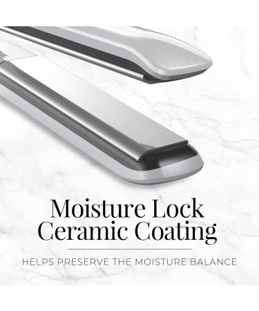 Remington PROLUXE HydraCare 1 Flat Iron - High Heat Hair Straightener with Floating Plates Pearl White/Gray - International Shipping Available - Buy Online on GoSupps.com