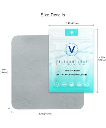 Anti-Fog Wipes | Glasses Cleaning Cloth for Tablets, Screens & Camera Lenses (1 Pack) - Buy Online on GoSupps.com