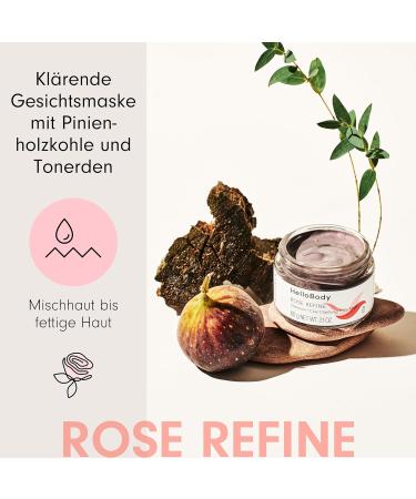 Hellobody Rose Refine Face Mask 50ml | Pore Cleaner & Natural Skin Care | Women s Face Mask for Removing Imprints - Buy Online on GoSupps.com