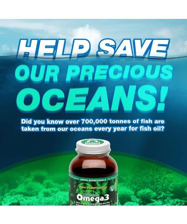 Green Nutritionals Vegan Omega3 50ml Oil - Vegan Vegetarian Kid Pet Friendly - Buy Online on GoSupps.com