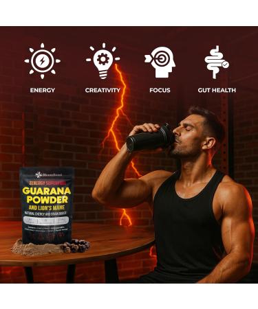 BloomBoost Guarana Powder 1 000mg Per Serv - Lion s Mane Ashwagandha Maca ... Natural Caffeine Energizer Brazilian Herbal Extract Bulk Superfood Vegan Friendly & Non-GMO - 4.2oz (30 Servings) - Buy Online on GoSupps.com