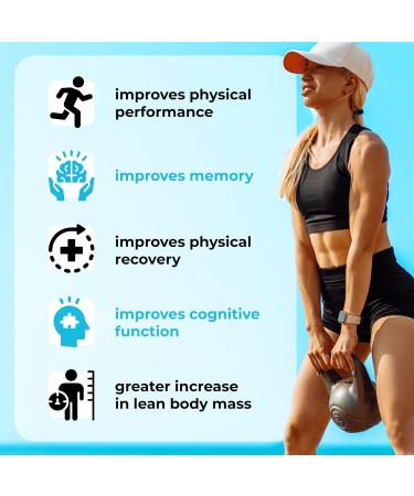 Vegan Creatine Monohydrate Powder - Maximize Workouts Recovery & Muscle Growth - 90 Servings Pure Supplement for Steady Energy & Focus - Buy Online on GoSupps.com