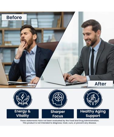 NAD+ Resveratrol Supplement 90 Capsules of 500mg | Anti Aging & Cellular Support Supplements for Women & Men - NAD Supplement Made in USA, (1.5-Month Supply) 1 Count (Pack of 90) - Buy Online on GoSupps.com