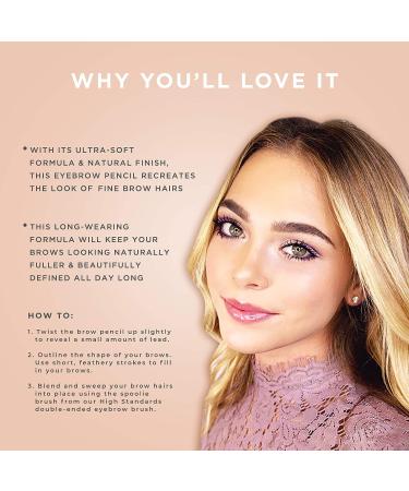 Pretty Vulgar Defined Brilliance Eyebrow Pencil - Dual-Sided Definer for Natural, Long-Wearing Brows - Vegan, Gluten-Free, and Cruelty-Free - Classy Broad (Taupe) - 0.35g/0.012 oz - Buy Online on GoSupps.com