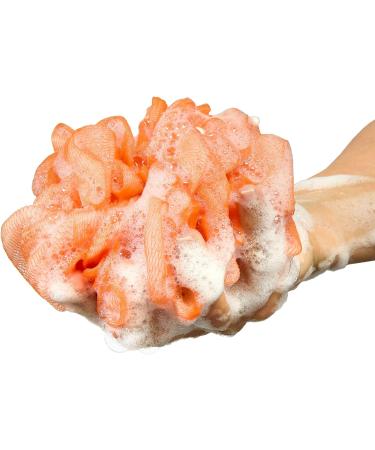 Bath Loofah Sponge Collection - 8-Pack Mesh Pouf Shower Body Scrubber Set - Buy Online on GoSupps.com