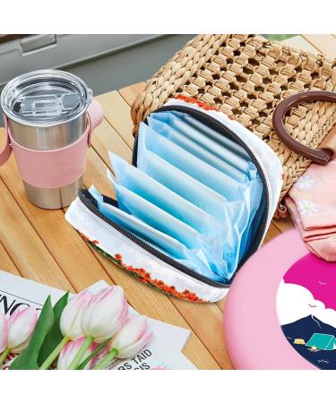 Menstrual Polster Bag with Zipper for Women & Girls | Happy Geometric Mosaic | 4.7x6.6 in (12x17 cm) | Collect Tampons & More - Buy Online on GoSupps.com