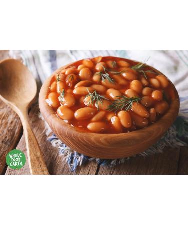 Wholefood Earth Organic Haricot Beans 1kg - Raw, Vegan, GMO Free | High Fibre & Protein | Certified Organic - Buy Online on GoSupps.com