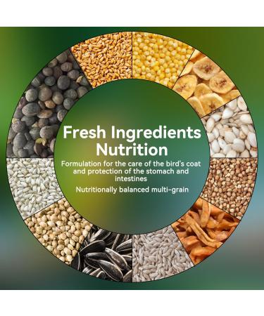 Nobleza - Parakeet Food Premium Bird Seed Tasty and Healthy Bird Feed (500g) - Buy Online on GoSupps.com