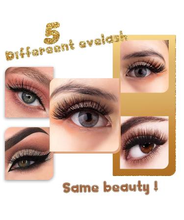 Magnetic Eyelashes Kit - 6D Fake Lashes Set with Eyeliner - Natural Look, Waterproof, Easy to Wear - 5 Pairs - Buy Online on GoSupps.com