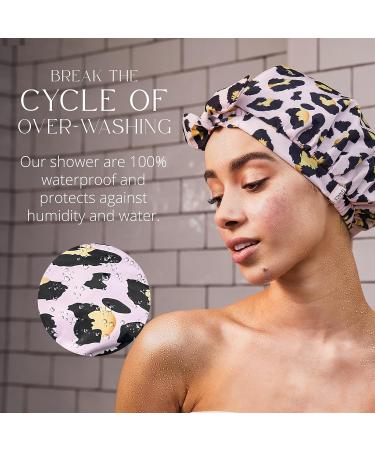 GRACE & COMPANY Luxury Shower Cap for Women - Waterproof, Reusable & Breathable - Lucie - Buy Online on GoSupps.com