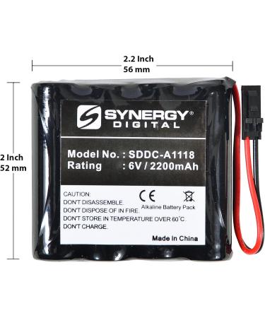 Synergy Digital 6V 2200 mAh Replacement Battery for Best Access Systems VPD-BB | Ultra Hi-Capacity Alkaline Battery - International Shipping Available - Buy Online on GoSupps.com