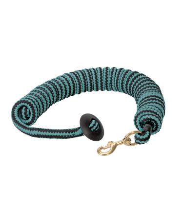 Weaver Leather Round Cotton Lunge Line Black/Turquoise