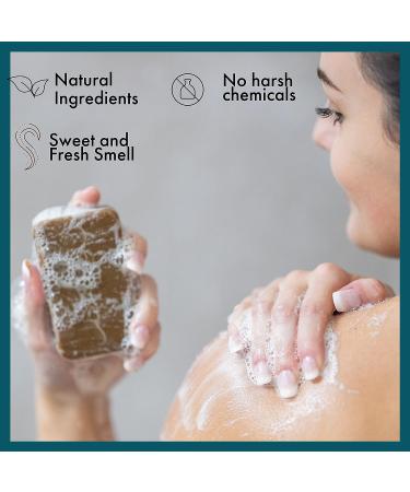Debreah Neem Pine Tar Bar Soap - Handmade Vegan Hot Process Soap with Sweet Smell - Ideal for Men and Women - Neem Infused - 3.8 oz - Buy Online on GoSupps.com