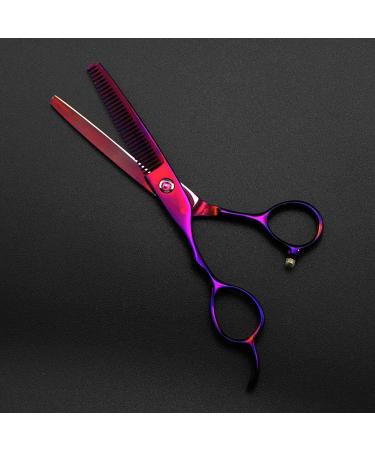 Left Handed Professional Japan 6 Inch Pruple Hair Scissors Haircut Thinning Barber Cutting Shears Hairdresser Scissors Purple 6 inch 2024 - Buy Online on GoSupps.com