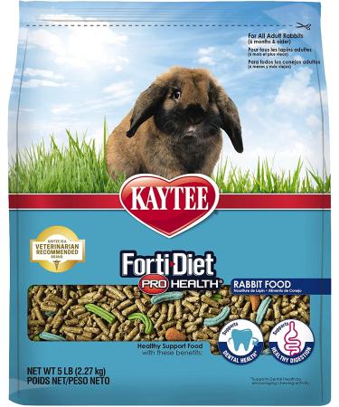 Kaytee Forti-Diet Pro Health Adult Rabbit Food - 5 lb Bag | Premium Nutrition for Rabbits - Buy Online on GoSupps.com
