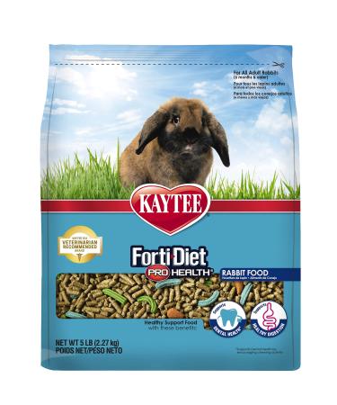 Kaytee Forti-Diet Pro Health Adult Rabbit Food 5-Lb Bag - Buy Online on GoSupps.com