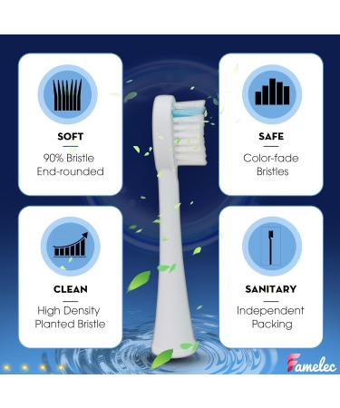 Waterpik Sonic Fusion 2.0 Replacement Flossing Electric Toothbrush Heads - SF-03 SF-04 Compatible with Water Flosser Combo - 8 Pack Mix Colors - Buy Online on GoSupps.com
