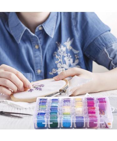 Peirich Embroidery Floss Cross Stitch Supplies Kit with Organizer Box - Perfect Gift for Halloween, Christmas, Birthday - Buy Online on GoSupps.com