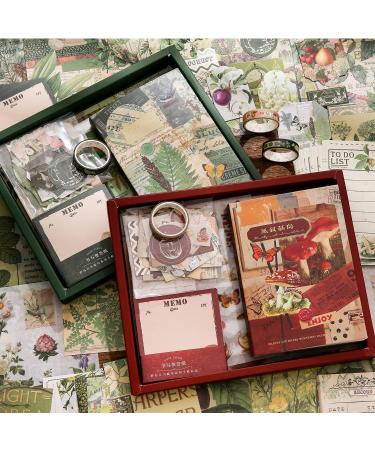 Vintage Botanical Scrapbooking Kit for Bullet Journal | A6 Grid Notebook & DIY Journaling Supplies | Birthday Craft Gift for Teen Girls & Women - Buy Online on GoSupps.com