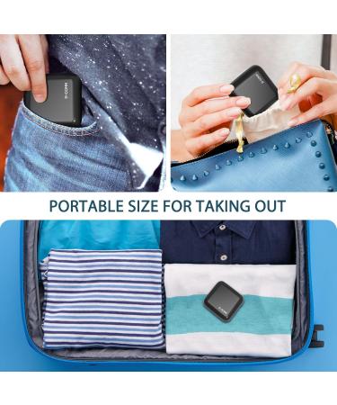 Portable Waterproof Pill Organizer - Daily 4 Compartment Black Case for Medicine Vitamins & Travel - Buy Online on GoSupps.com