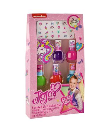 Taste Beauty JoJo Siwa DIY Nail-Design Kit with Scented Polish, Stickers, & File - Buy Online on GoSupps.com