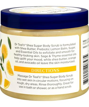 Dr Teal's Gommage au sucre de karit pr biotique m lisse 538 g M lisse aux huiles essentielles - Buy Online on GoSupps.com