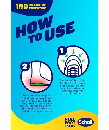 Scholl Orthotic Insole for Arch Pain Relief - Large | Supportive Shoe Insert - Buy Online on GoSupps.com