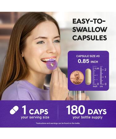 Natural Saffron Supplements - Pure Saffron Extract 88.5 mg - Made in USA - Mood | Focus | Vision | Energy Support - Eye Health for Women & Men - NonGMO Vegan Pills - 180 Powder Capsules Unflavored 180 Count (Pack of 1) - Buy Online on GoSupps.com