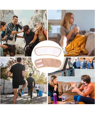 4pcs Organic Castor Oil Pack Wraps for Feet - Comfortable Khaki Sets for Pain Relief & Detox - Buy Online on GoSupps.com