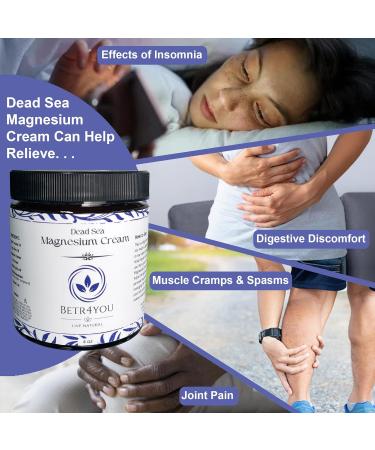 BETR4YOU Official Dead Sea Magnesium Cream 4 Oz | Best Magnesium Lotion by TikTok Star - Buy Online on GoSupps.com