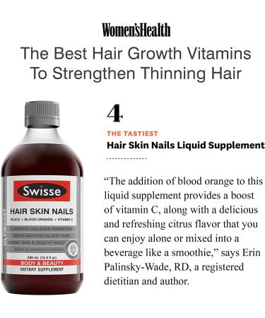 Swisse Hair Skin Nails Supplement - Vitamin C & Silica - 16.9 fl. oz. - Buy Online on GoSupps.com