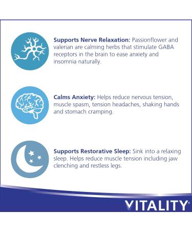 VITALITY Relax+ All Herbal Supplement - 60 Tablets 60 count (Pack of 1) - Buy Online on GoSupps.com