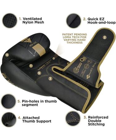 Buy RDX Children Boxing Gloves | Maya Hide Leather Kickboxing & Muay Thai Gear - 6oz Sparring Gloves for MMA Training - Buy Online on GoSupps.com