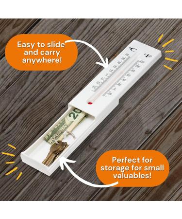 Keybox Outdoor Key Discharge - Wall-Mounted Secret Safe & Hiding Storage Thermometer for Keys Cash & Valuables - Buy Online on GoSupps.com