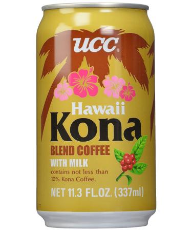 UCC Hawaii Kona Blend Coffee with Milk 11.3 Fl Oz - Pack of 24 | Rich and Smooth Hawaiian Coffee Drink - Buy Online on GoSupps.com