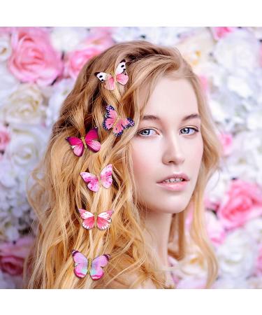 18 Pcs Vintage Glitter Butterfly Hair Clips | Stylish Hair Accessories for Teens & Women - Buy Online on GoSupps.com