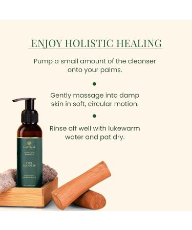 Ayurvedic Face Cleanser for Radiant Glow - White Turmeric Gotu Kola & Sandalwood - Calms Inflamed Skin - Perfect for Sensitive Dull & Acne-Prone Skin - 100 ML - Buy Online on GoSupps.com
