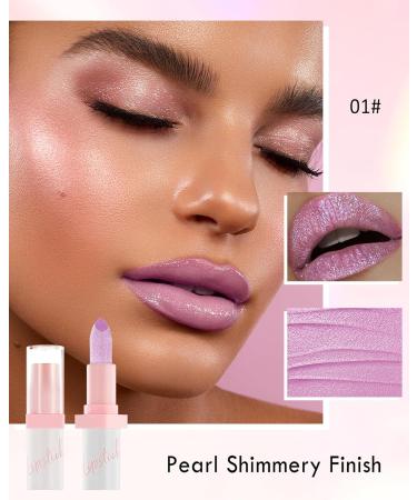 Buy Glitter Lipstick for Women - Long Lasting Sparkly Shimmer Waterproof Diamond Matte Finish Bold Impact Color for Stage & Party Makeup (01#Pink - Buy Online on GoSupps.com