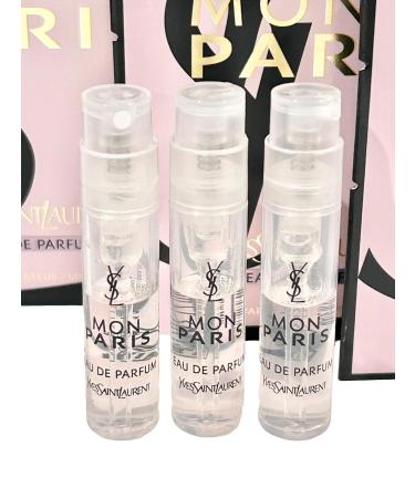 YVES SAINT LAURENT Perfume YSL Sample Perfume MON PARIS EDP Women 1.2 ml / 0.04 oz - set of 3 Mon Paris 0.01 Fl Oz (Pack of 3) - Buy Online on GoSupps.com