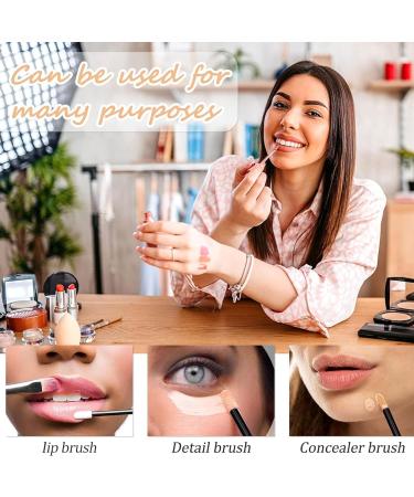 BOULTON Lip Brushes 100pcs - Disposable Lip Wands for Lips, Eyes, Concealer - Makeup Beauty Toolkit | White Lipstick Applicator Wand - Buy Online on GoSupps.com