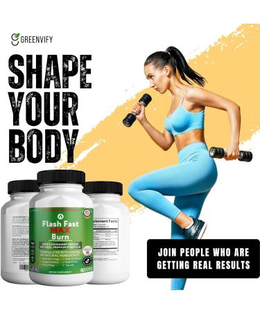 GREENVIFY Flash Fast Max Burn Dietary Supplement Natural Ingredients 60 Veggie Capsules 30-Day Supply (2) - Buy Online on GoSupps.com