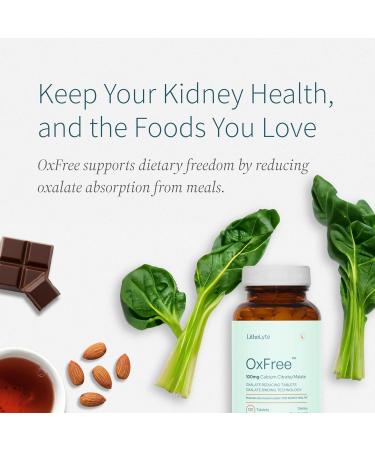 LithoLyte OxFree | Kidney Health Support & Protector | Oxalate Reducing Tablets for Calcium Oxalate Balance | Science-Based Support Beyond Cleanse, Detox, or Stone Dissolver Supplements | 120 Tablets - Buy Online on GoSupps.com